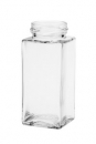 Quadratglas 100 ml hoch, Mündung TO38, auch als Gewürzglas  Lieferung ohne Verschluss, bei Bedarf bitte separat bestellen!